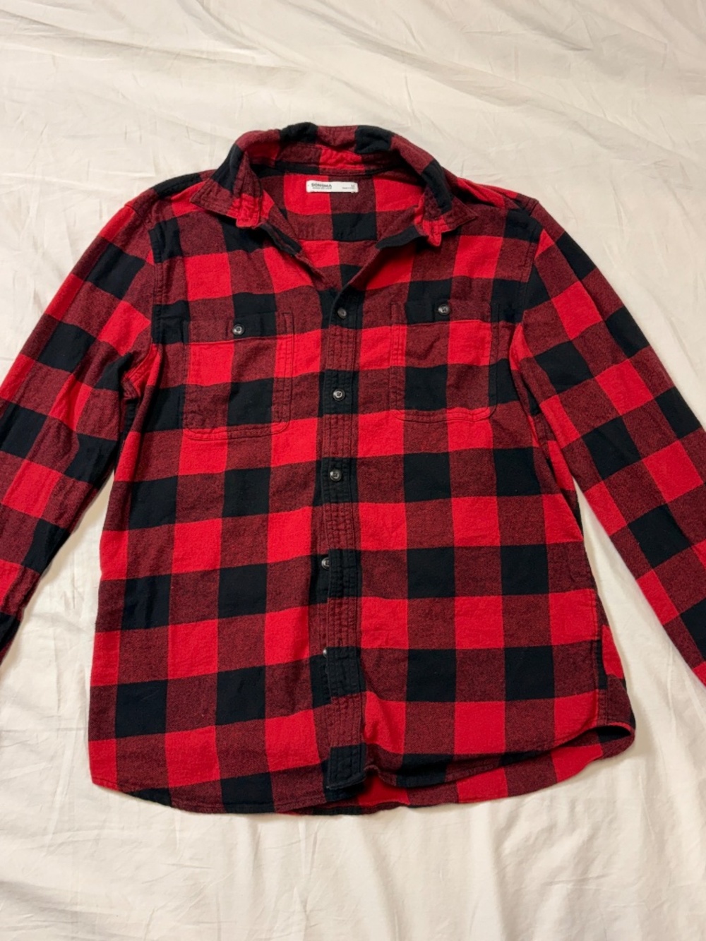 basic red flannel - Picture 2 of 4